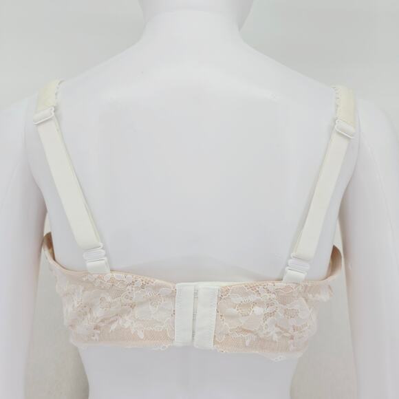 Victoria's Secret Unlined Demi Lace Bra Cream 38DDD - Picture 2 of 7